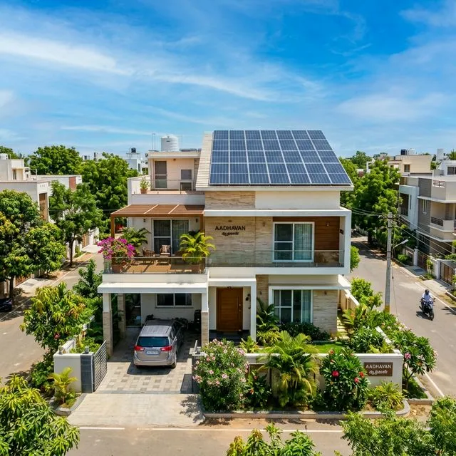 Residential Solar Panels Installation Manapparai