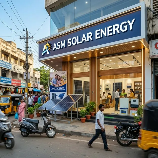 ASM Solar Energy Store Front in Trichy Manapparai