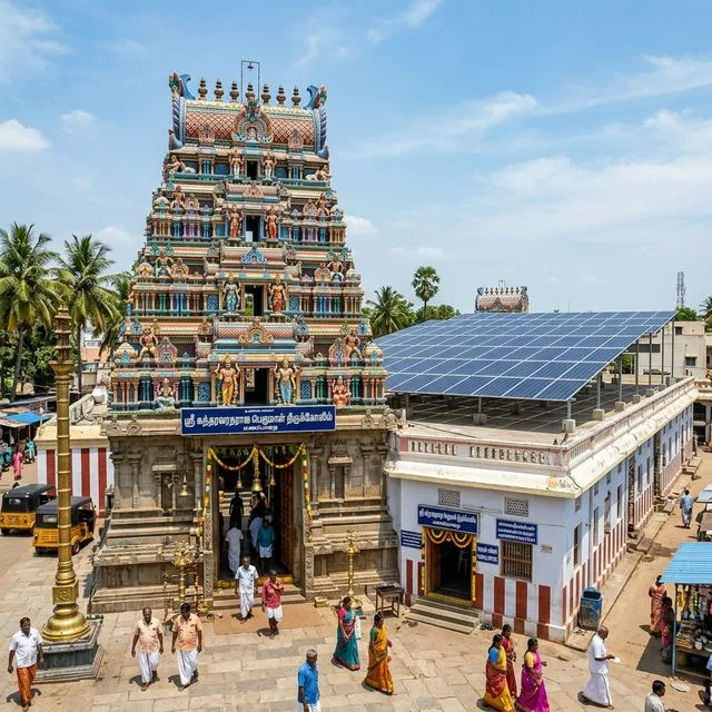 Temple administration solar Pothamettupatti